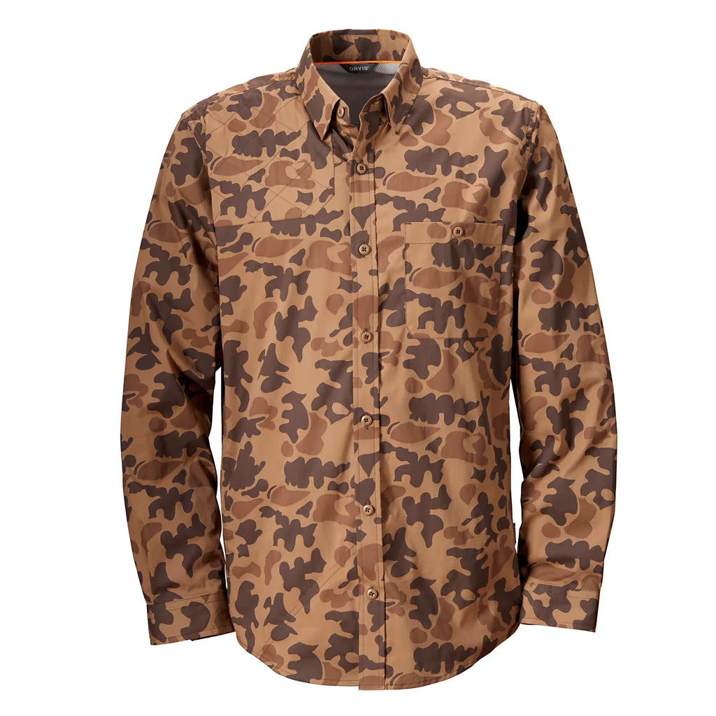 ORVIS Men’s Featherweight Long-Sleeved Shooting Shirt (1971 Orvis Camo)