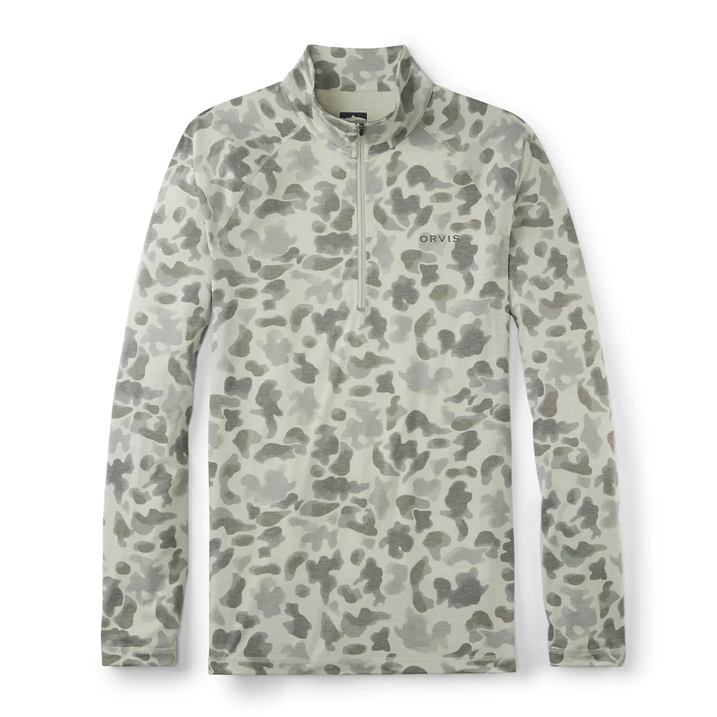 ORVIS Men’s DriCast™ 1/4-Zip-CELADON CAMO