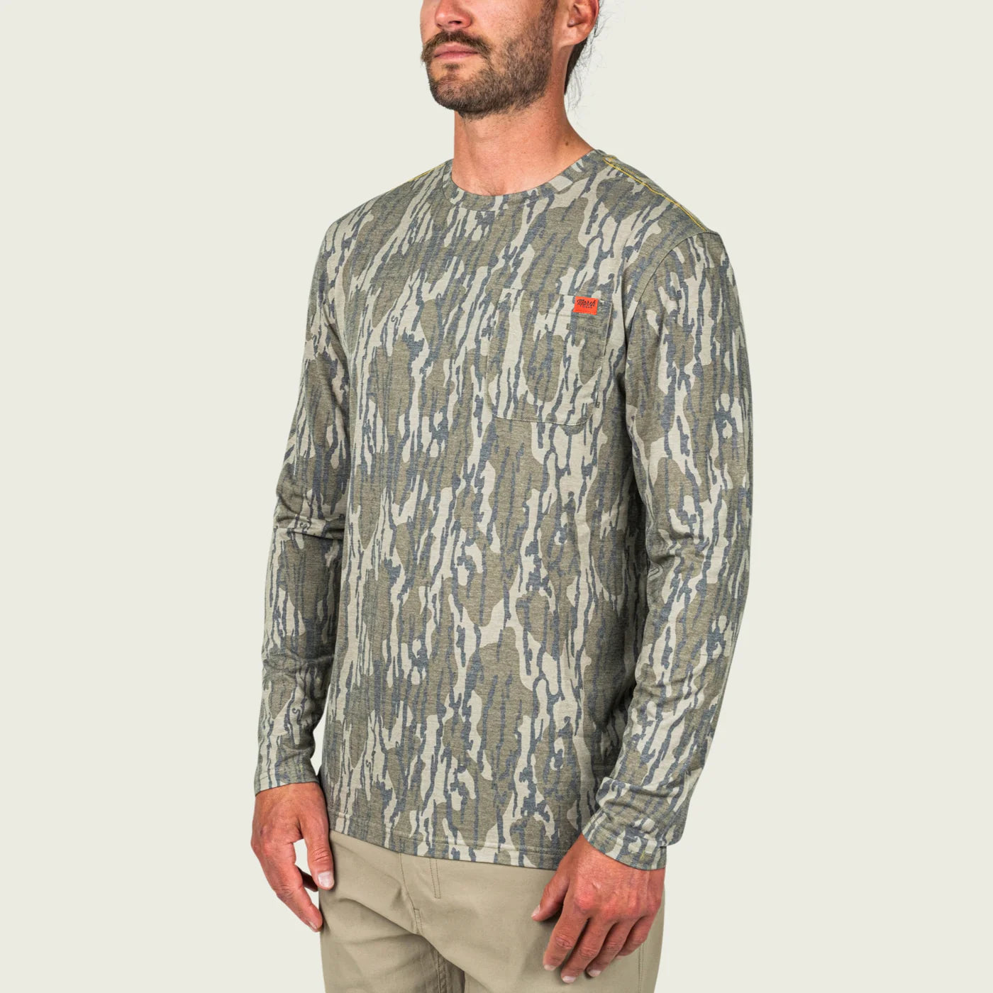 MARSHWEAR BUXTON TECH CREW L/S tee BOTTOMLAND