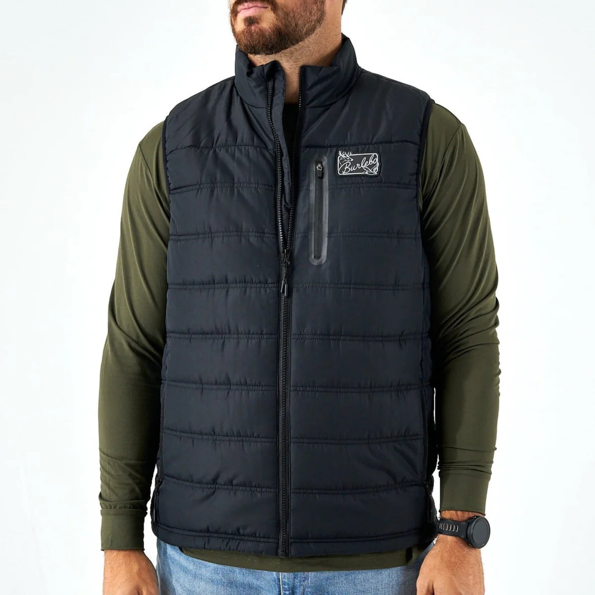 BURLEBO - PUFFER VEST NAVY
