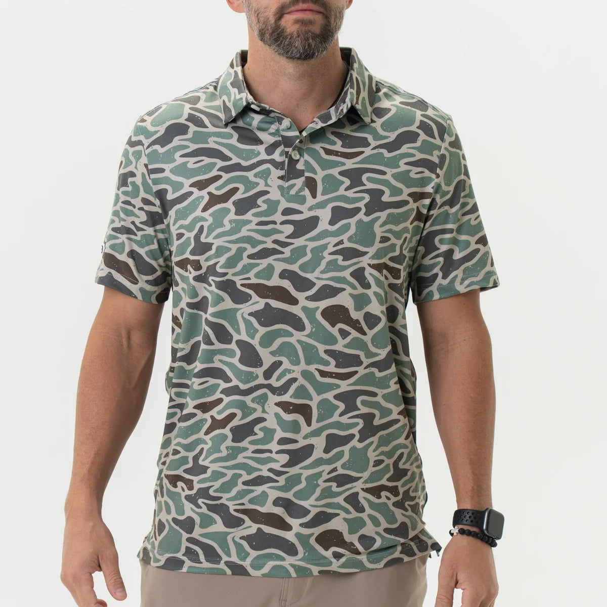 BURLEBO Performance Polo - Retro Duck Camo
