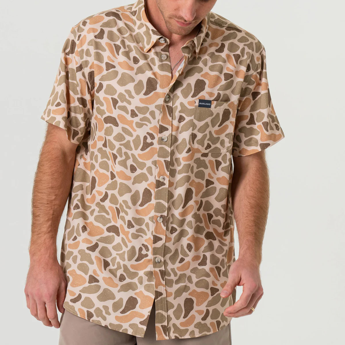 BURLEBO Performance Button Up - Venado Camo