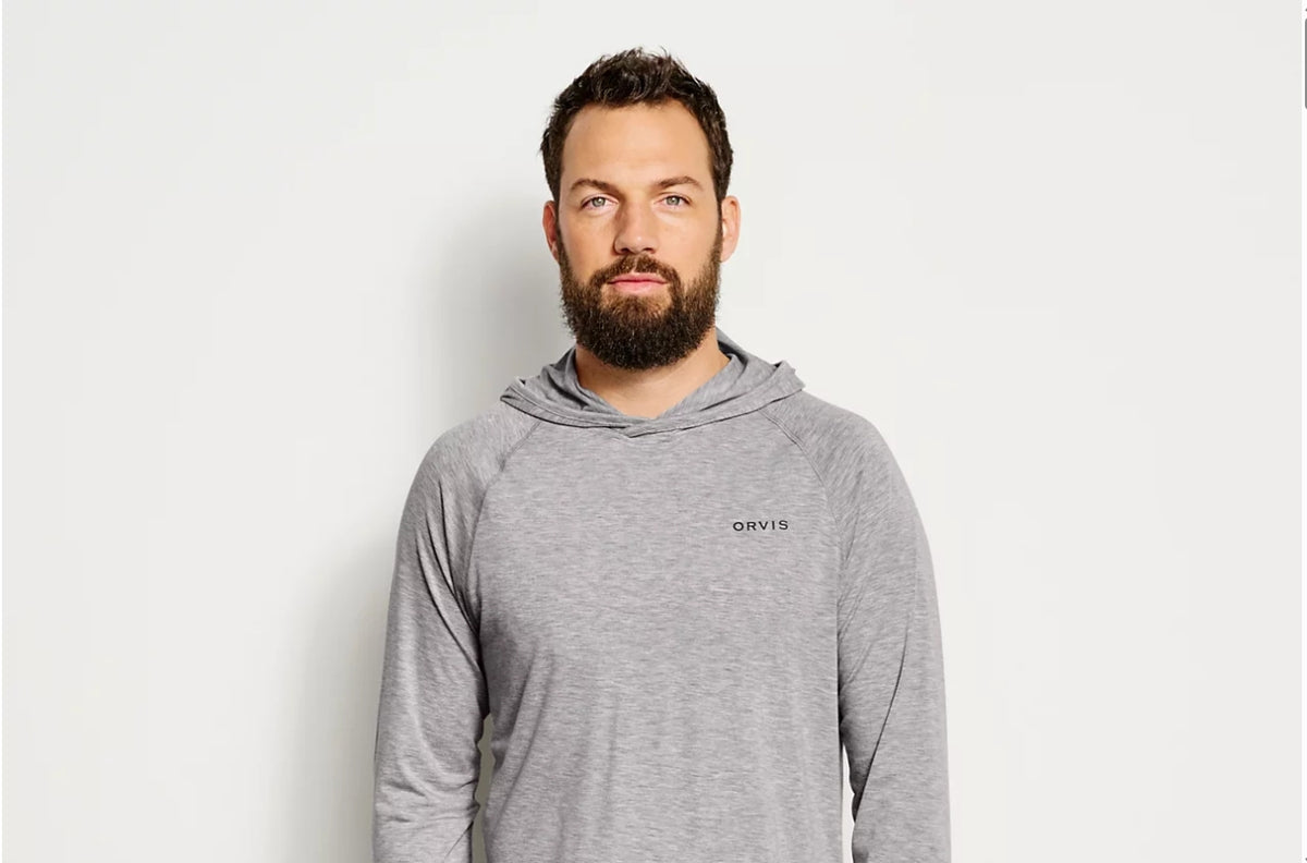 ORVIS Men's DriCast™ Hoodie- LIGHT GREY HEATHER