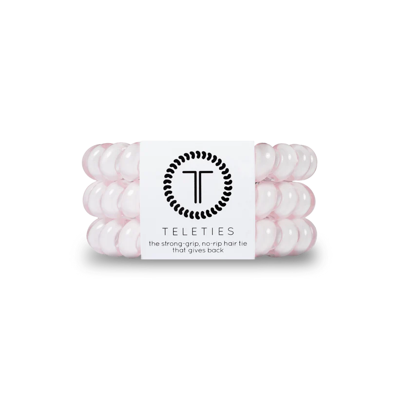 TELETIES Rose Water Pink Small Hair Ties