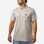 BURLEBO PERFORMANCE BUTTON UP- MALLARD, DUCK, DOG