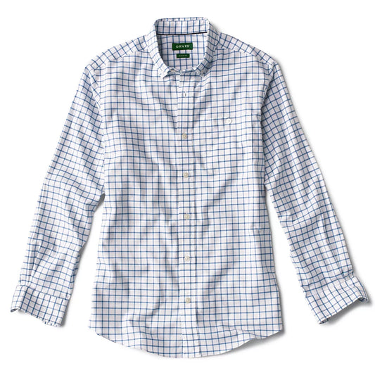 ORVIS NAVY TATTERSALL SHIRT