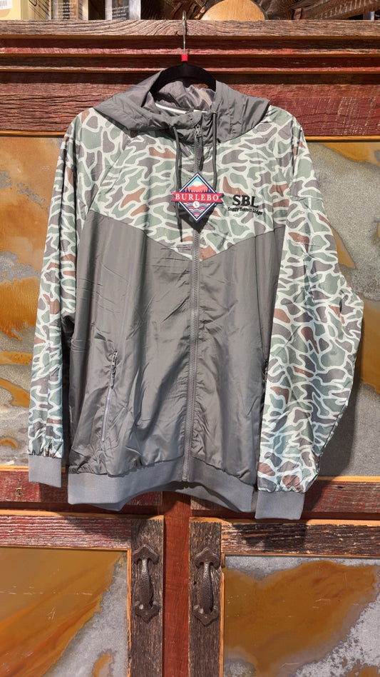 BURLEBO - Green Camo Wind Breaker
