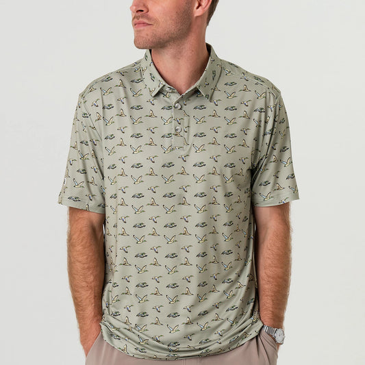 BURLEBO Performance Polo - Mallard Green