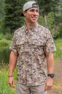 BURLEBO Performance Button Up - Pintail Camo