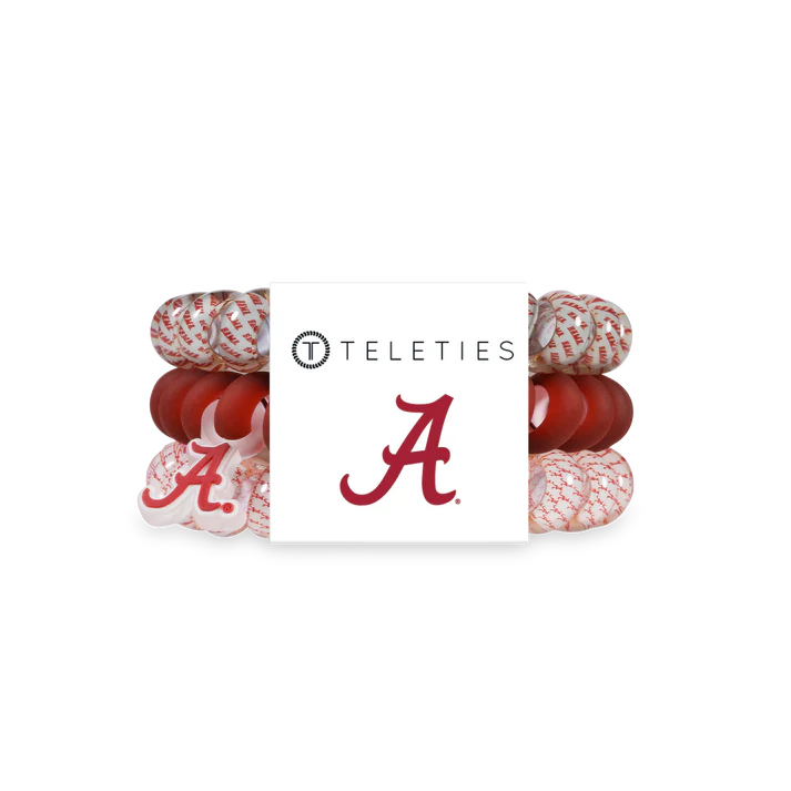 TELETIES ROLL TIDE HAIR TIES- SMALL
