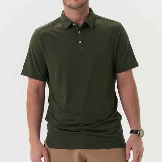 BURLEBO Performance Polo - Mallard Green