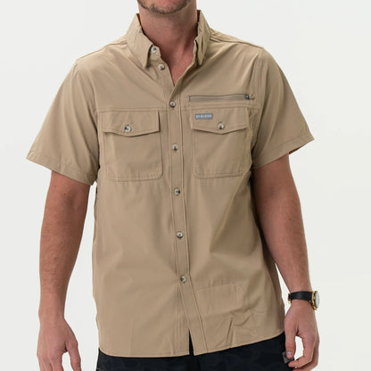 BURLEBO Performance Button Up - White Camo