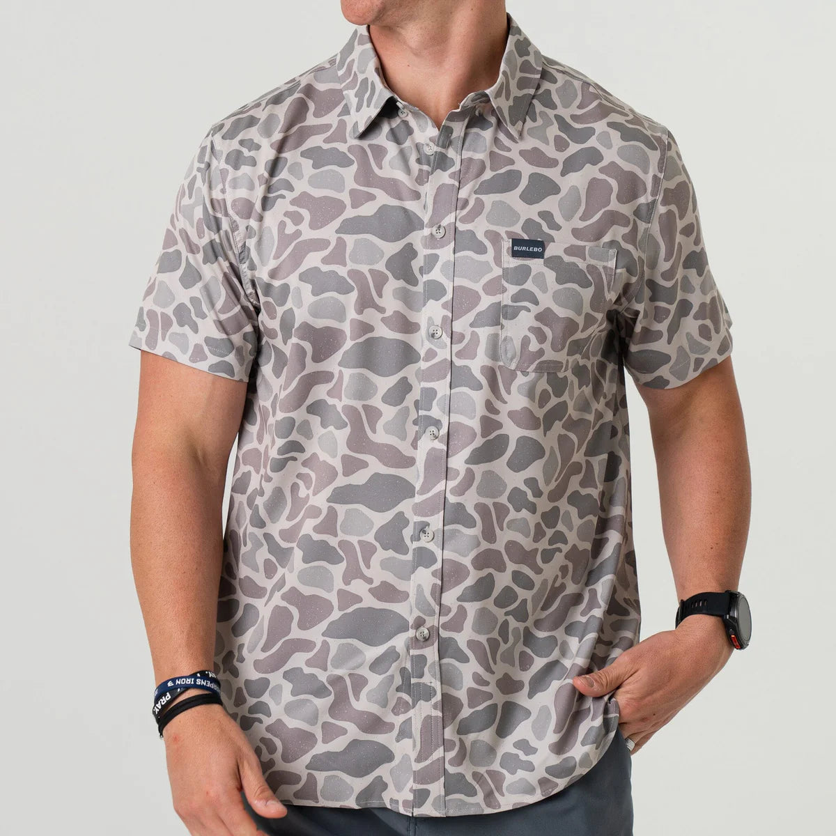 B Performance Button Up - Classic Deer Camo