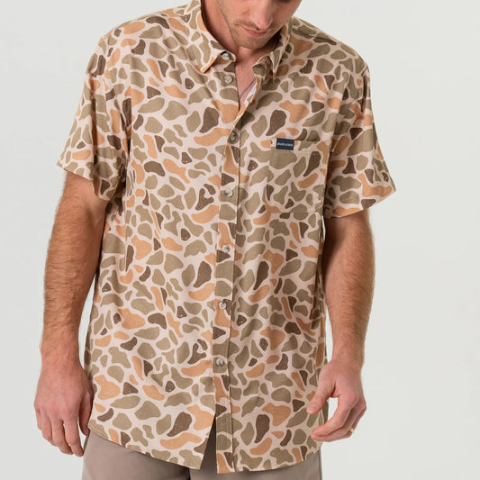 BURLEBO Performance Button Up - Venado Camo