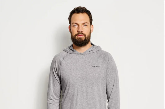 ORVIS Men's DriCast™ Hoodie- LIGHT GREY HEATHER