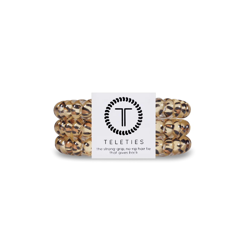 TELETIES LEOPARD HAIR TIES- LEOPARD