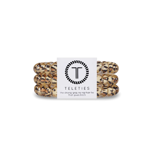 TELETIES LEOPARD HAIR TIES- LEOPARD
