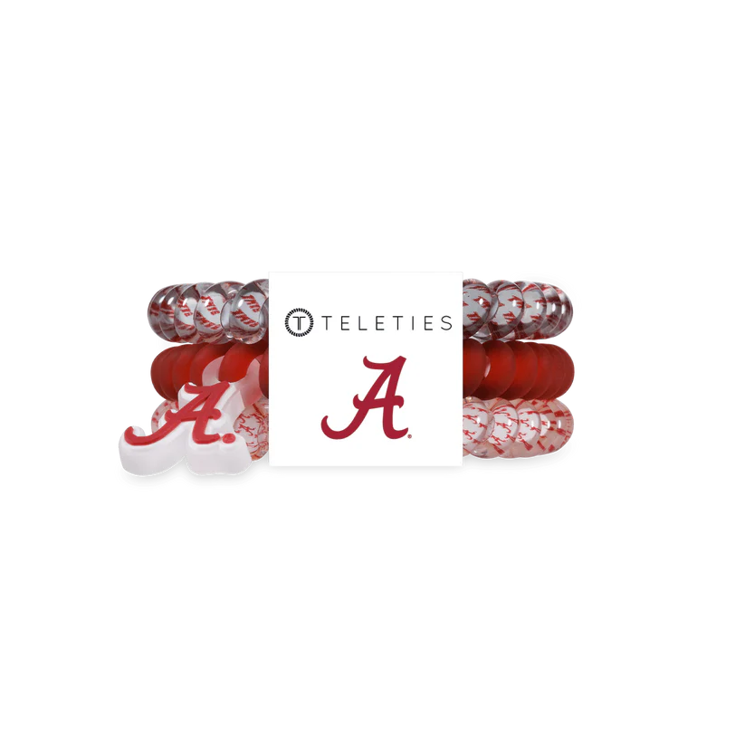 TELETIES ROLL TIDE HAIR TIES- SMALL