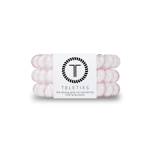 TELETIES Rose Water Pink Small Hair Ties