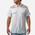 BURLEBO WESTERN SHIRT- GREY & CLASSIC DEER CAMO